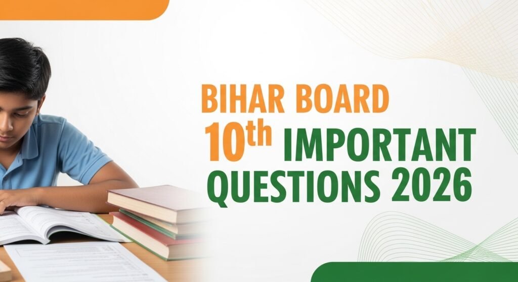 Current image: Bihar Board 10th Important Questions 2026: सभी विषयों के VVI Questions — परीक्षा से पहले जरूर पढ़ें