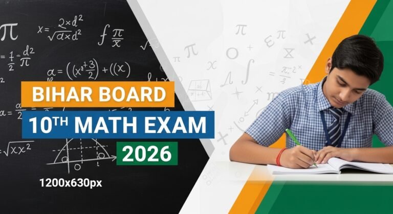Bihar Board 10th Math VVI Questions 2026: गणित के सबसे जरूरी प्रश्न — परीक्षा से पहले एक बार जरूर पढ़ें