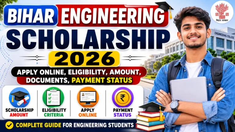 Bihar Engineering Scholarship 2026: Engineering Students के लिए उपलब्ध सभी Scholarships, Eligibility और Apply Online Guide